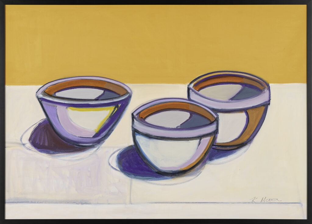 image of Karen Matheis's - Bowls with Orange Background