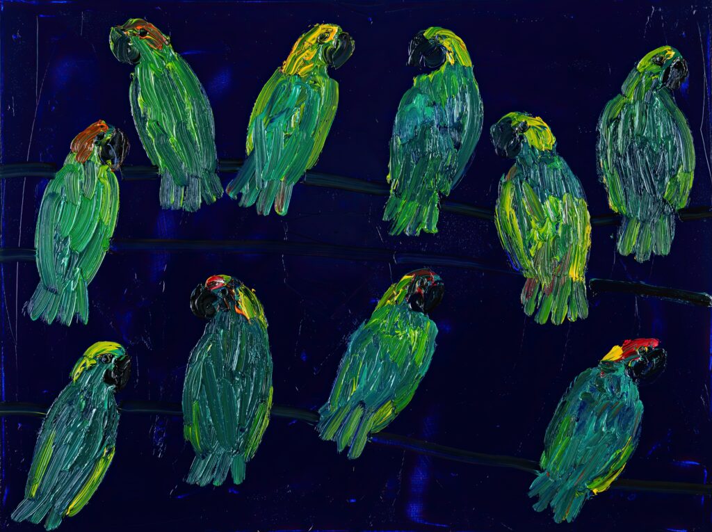 image of Hunt Slonem's - Amazons