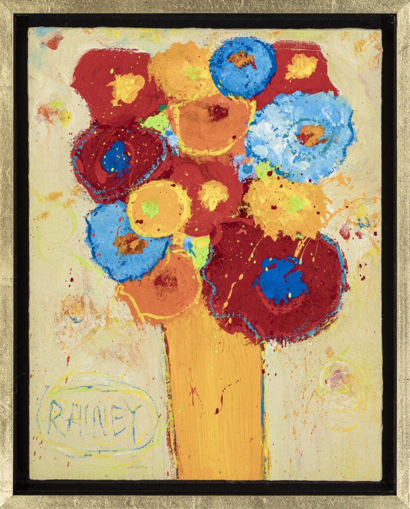 image of William Rainey's - Early Spring Flowers in a Yellow Vase