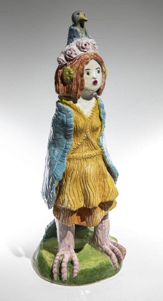 image of Susi Lulaki's - Harpy with Rose & Bird Fascinator