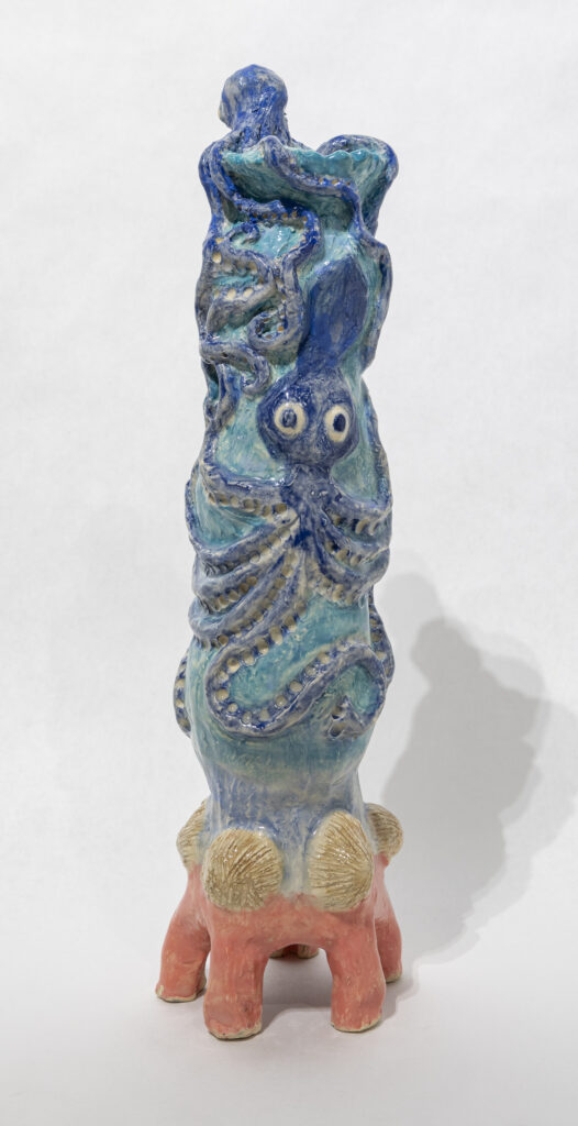 image of Susi Lulaki's - Mama and Baby Octopus Vase