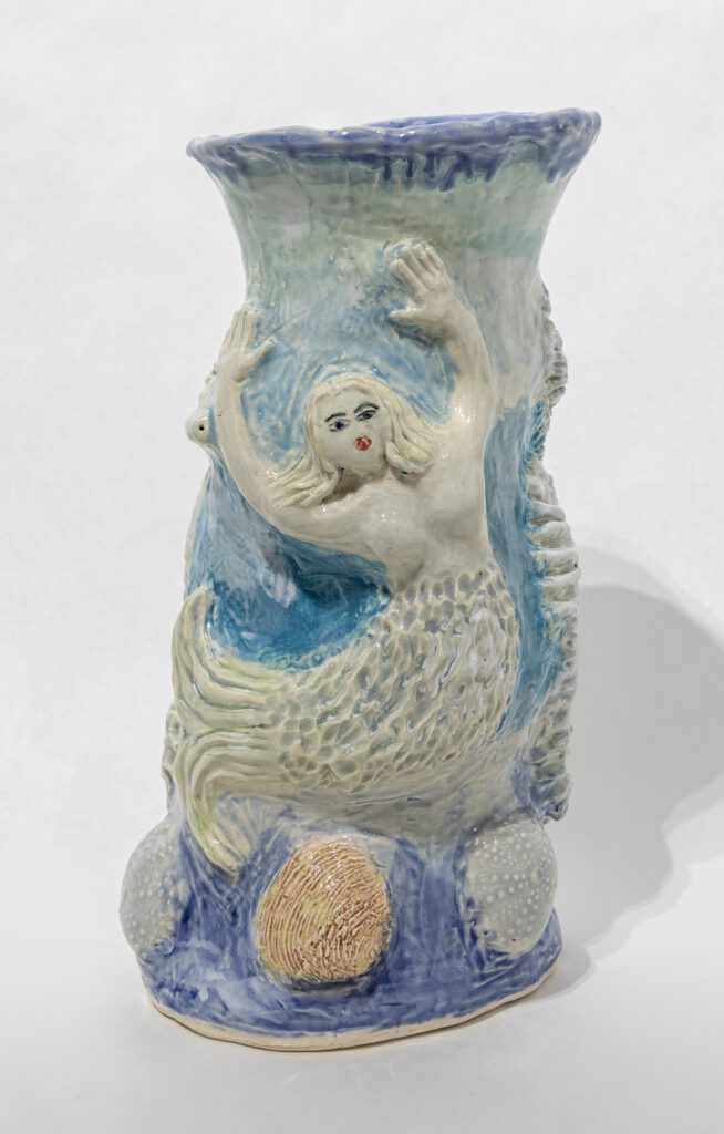 image of Susi Lulaki's - Mermaid with Seahorses Vase